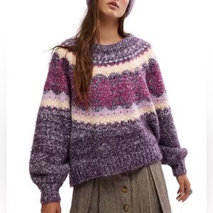 NWT Free People Women’s Festive Frost Sweater